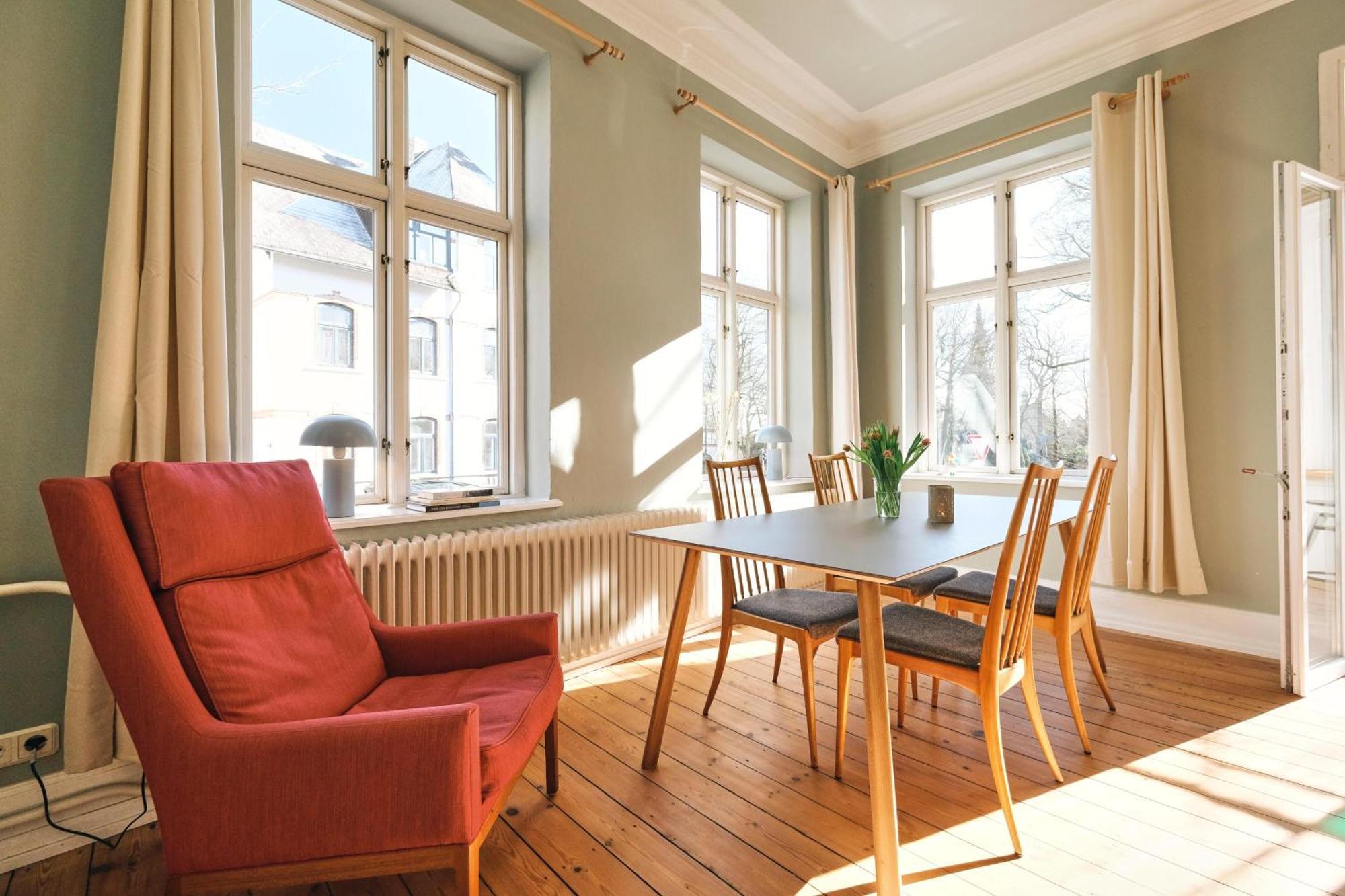 Villa Rosa - Charmante, Grosse Altbauwohnung Flensborg Eksteriør billede